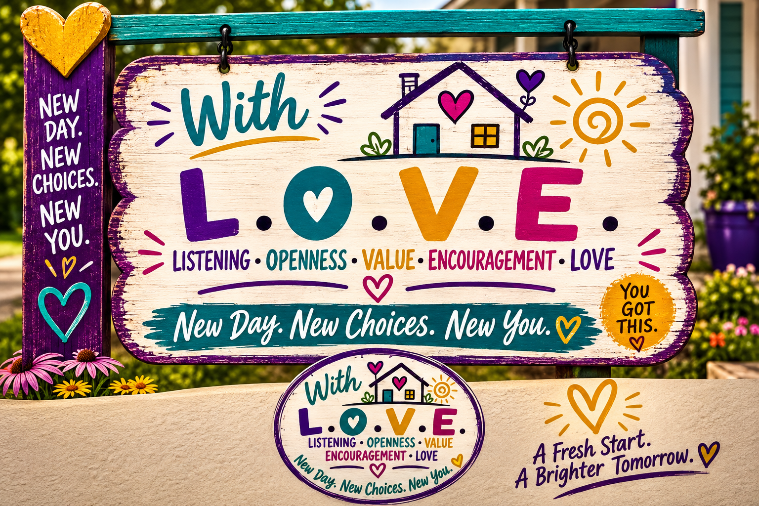 New You With L.O.V.E. logo